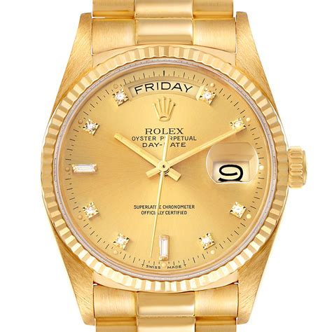 rolex day-date ii president 18k yellow gold|rolex presidential 18k solid gold.